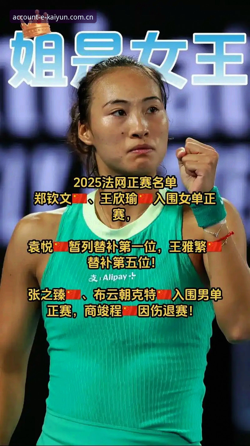 kaiyun支付安全 3大看点解读2026法网女单签表:郑钦文保分压力下的5个关键数据